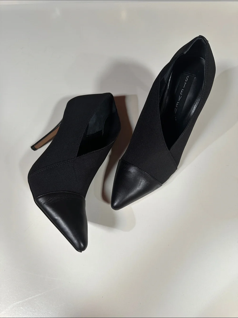 Steven Madden Black Pointed Toe Stiletto Booties